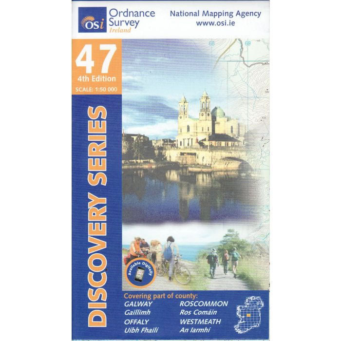 Irish Discovery Map 47, Galway, Roscommon, Offaly and Westmeath